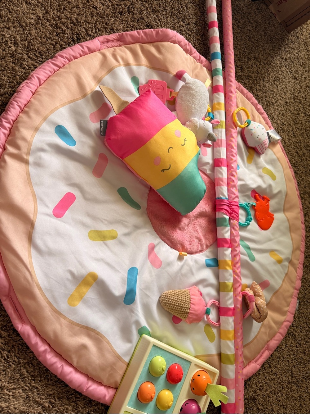 Skip Hop Tummy Time Mat & Skip Hop musical toy
